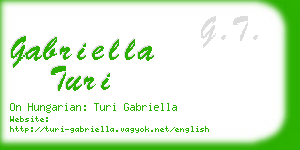 gabriella turi business card